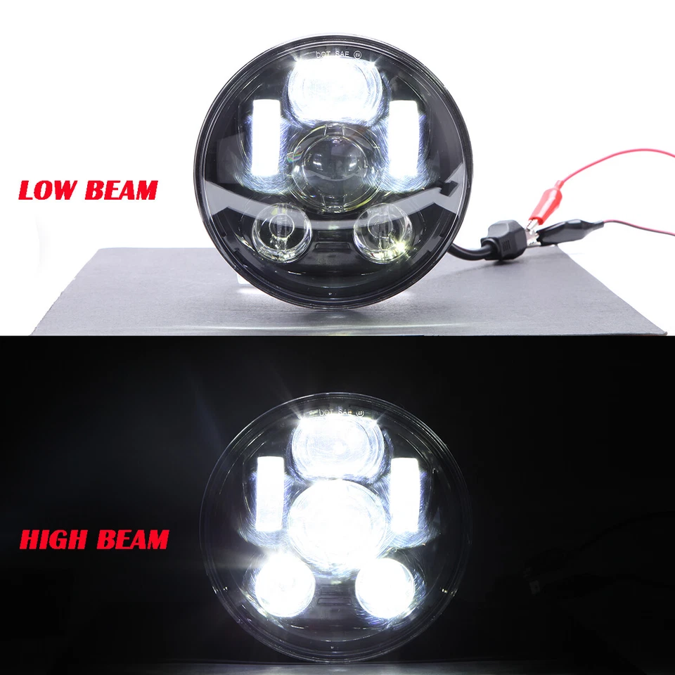 Proyector 2 faros LED 5,75" 6500K Hi/Lo para Triumph Speed Triple 955i Foto 3 de 4