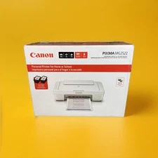 Canon Color Printer Pixma Compact All-in-One Copier Scanner MG2522 With Ink New!