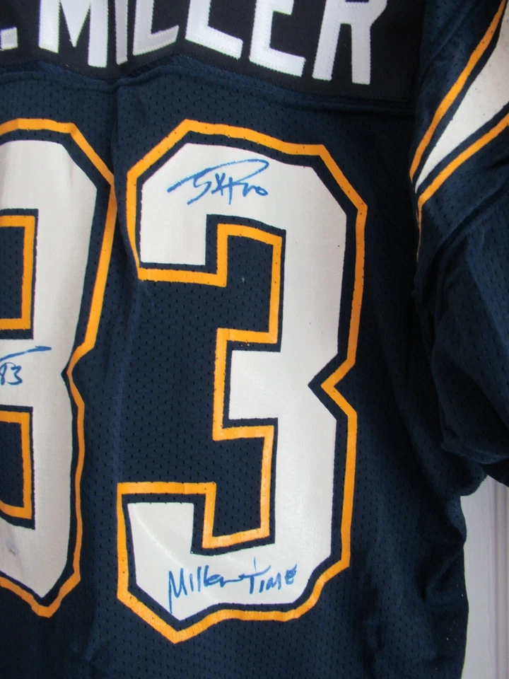 Camiseta deportiva Anthony Miller autografiada de los San Diego Chargers edición del juego corte profesional talla grande Foto 3 de 4