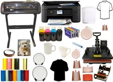 28 1000g Vinyl Plotter Cutter 8in1 Sublimation Heat Transfer Press Epson Printer