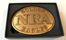 Vintage Brand New Box NRA Golden Eagles National Rifle Association Belt Buckle