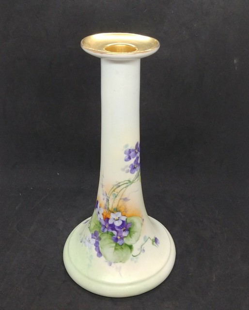 Antique Porcelain Bavaria Candle Holder Germany Hand Painted eBay