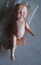 Vintage 1930s PM Marked Composition Girl Doll to Restring Repaint 11" Tall