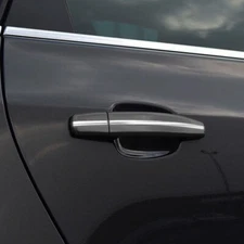 Chrome DOOR HANDLE STRIP Accent Molding Guard DIY 4 Piece Kit w/ 3M Adhesive