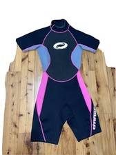 O'rageous Shorty Scuba Dive Surf Neoprene Wet Suit WETSUIT Womens S Black Pink