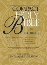 KJV Holy Bible Compact Reference, Gold Edition  bonded_leather New