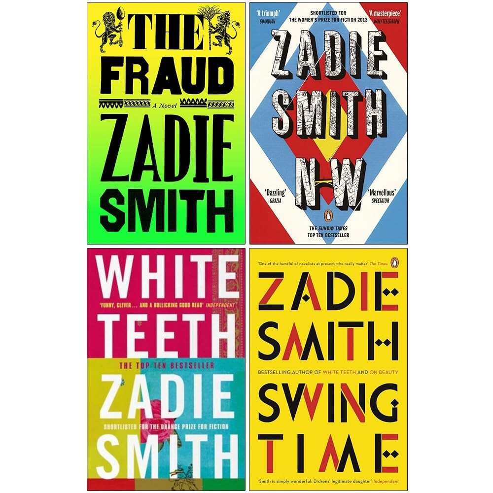 Zadie Smith Collection 4 Books Set The Fraud, NW, White Teeth, Swing Time