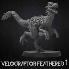 Velociraptor With Feathers - Dinosaurs Set 4 - 3D IP Studios - Terrain Wargaming