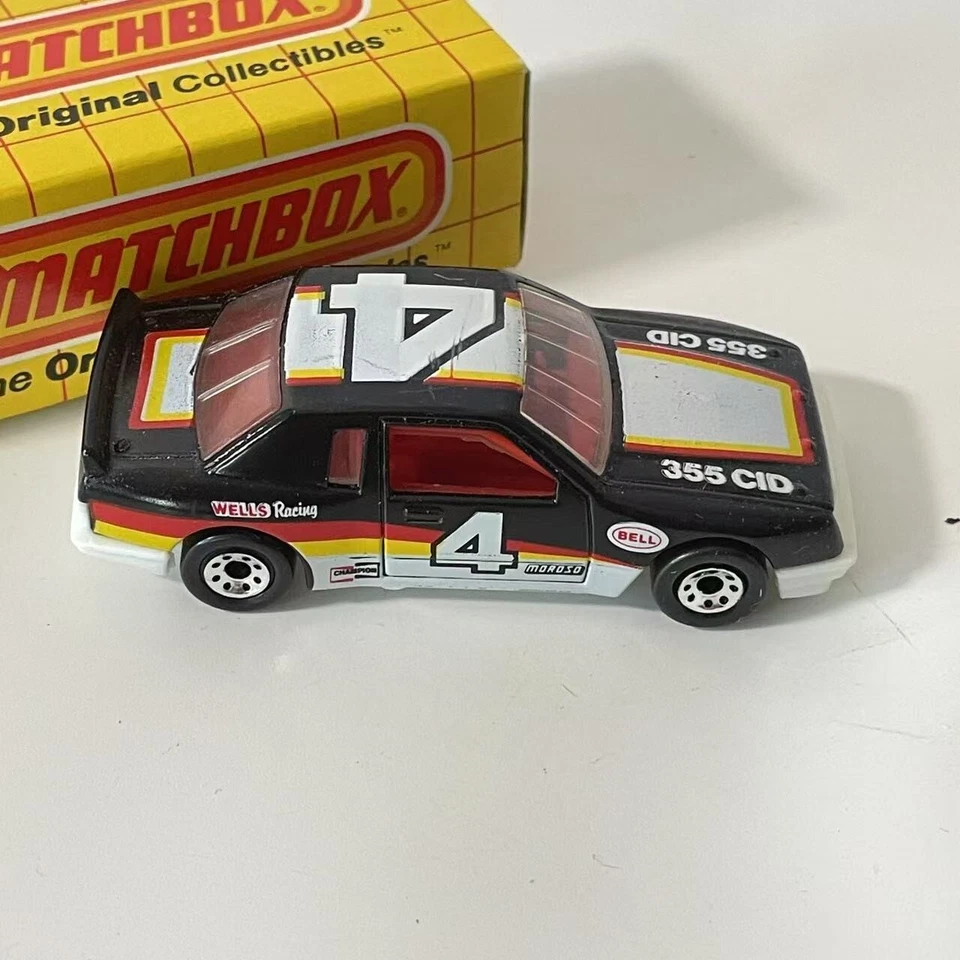 Matchbox Black #4 Buick Le Sabre Stock Car 1987 Macau 1/65 White Base w/t Box - Image 4 of 4