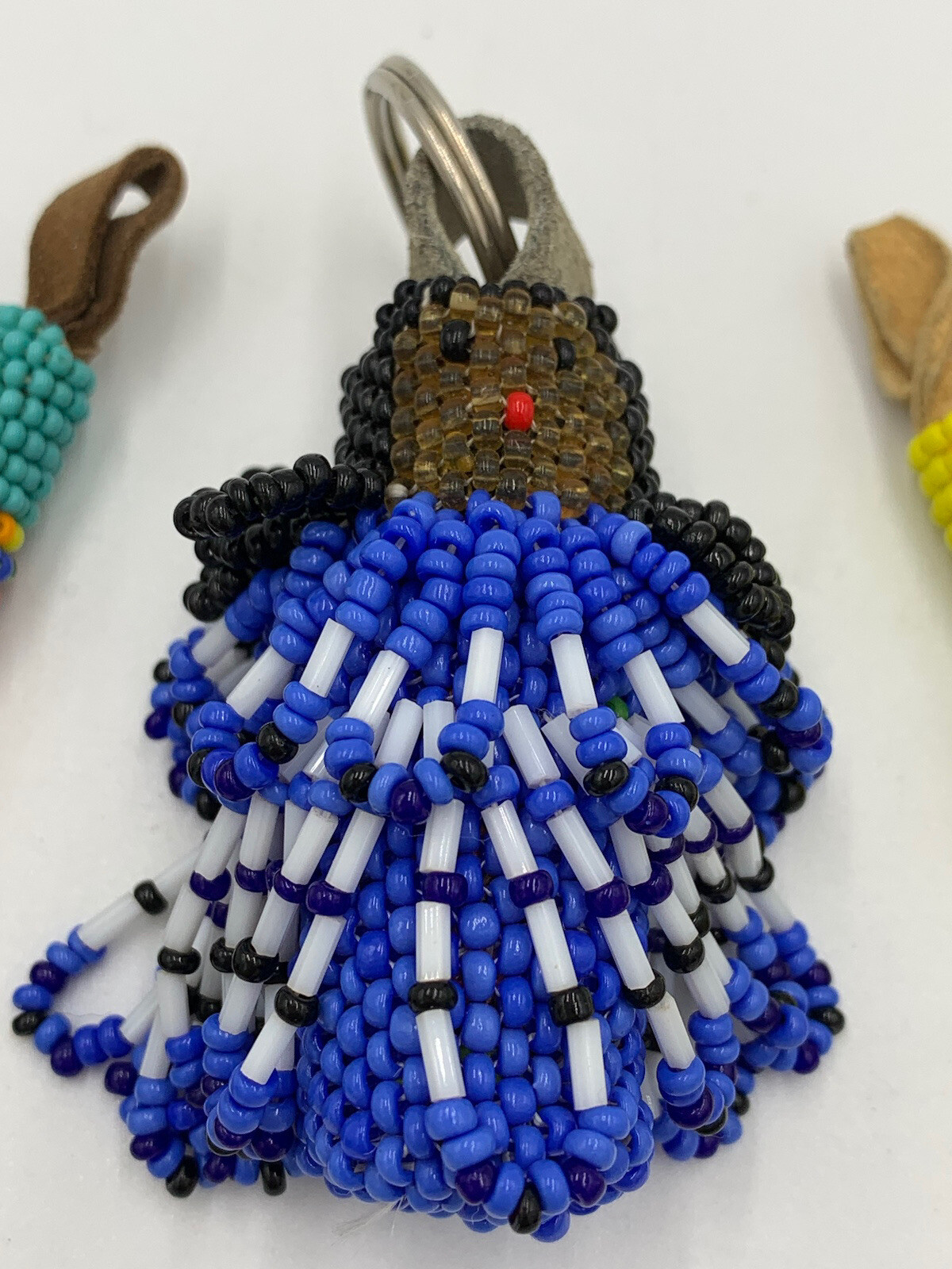 Southwest Native American Seed Bead? Set of 3 Keychai… Gem
