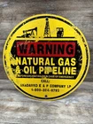 Vintage Anadarko Natural Gas & Oil Pipeline Sign 12” Aluminum