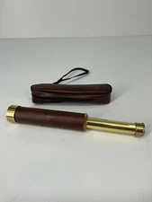 Vintage Maritime Hand Telescope 30 X 30mm, BRASS JAPAN Case also marked Japan