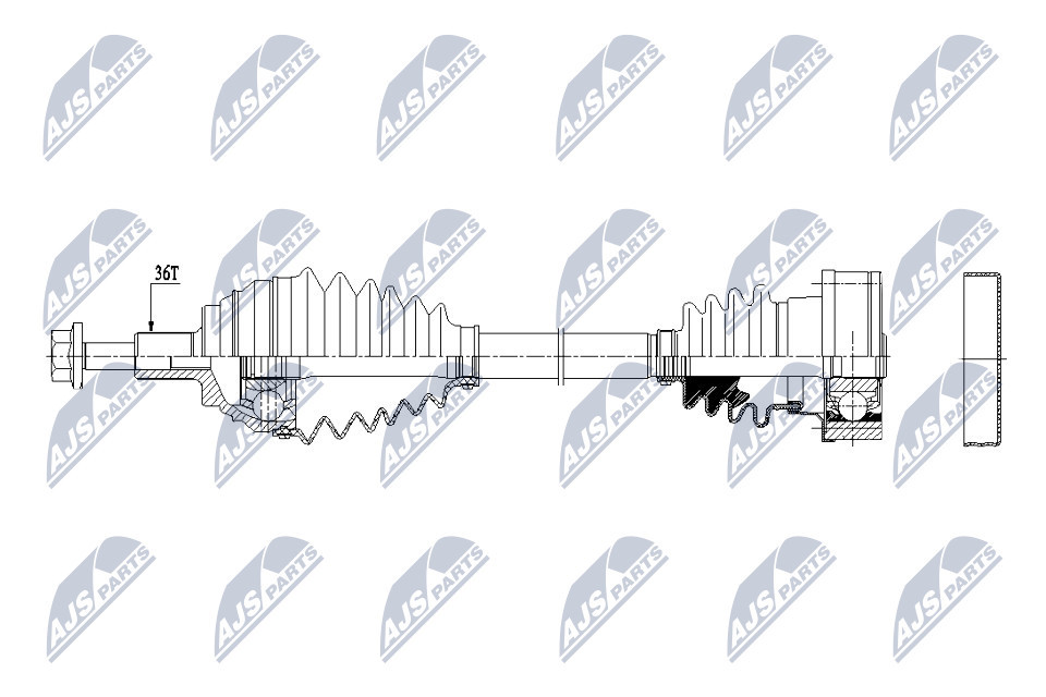 NPW-VW-149 NTY Drive Shaft for AUDI,SEAT,SKODA,VW