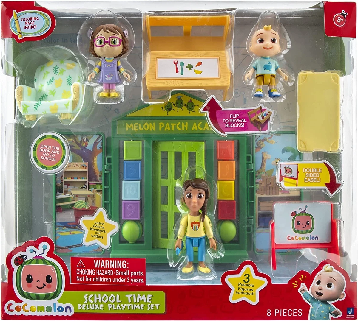 COCOMELON School Time Deluxe Playtime Set - JJ, Bella, Ms. Appleberry &  More! | eBay