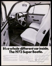 1973 Vw Volkswagen Super Beetle Photo A Whole Different Car Inside 13x10 Ad 1973 Vw Volkswagen Super Beetle Photo A Whole Different Car Inside 13x10 Ad