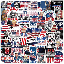 Trump Stickers 50 Piece Pack MAGA President Election 2024 New