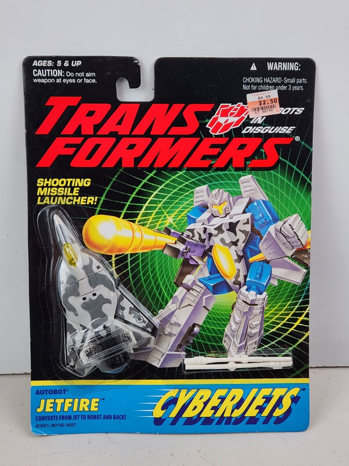 Transformers G2 Cyberjets Jetfire Autobot Shooting Missile Sealed 1994 Hasbro