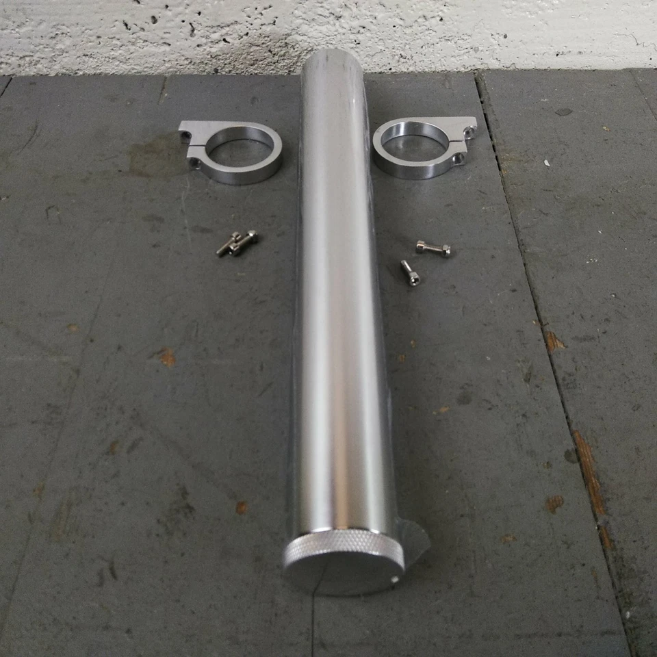 1932-64 Studebaker 15" Aluminio Pulido Radiador Desbordamiento Puke Tank Alondra 289 V8 Foto 2 de 4