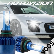 Pair AUTOVIZION LED Headlight Conversion Kit 9005 HB3 H10 388W 6K 38800LM Bulb