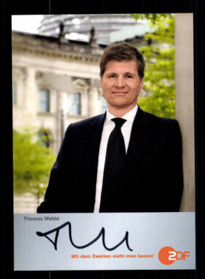 Thomas Walde ZDF Autogrammkarte Original Signiert # BC 111650
