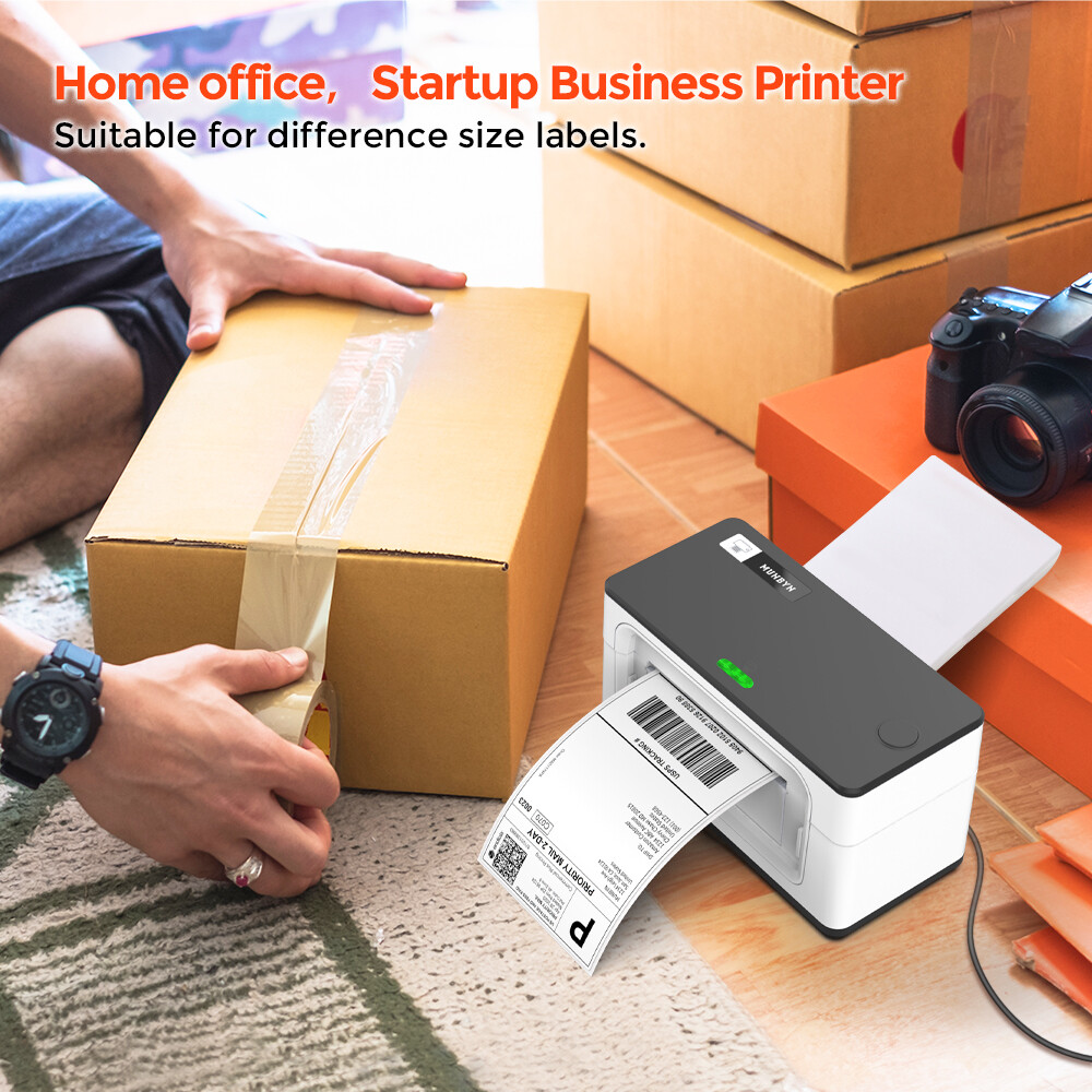 MUNBYN Labelprinter DHL voor Verzendpakketten, 4XL, thermische USB