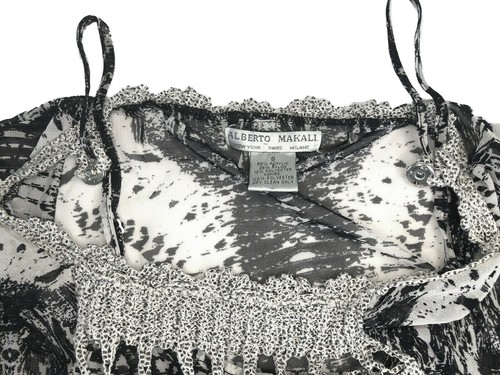 Alberto Makali Blouse & Camisole Women's Size S New York Netted Paris-Milano 🌹 - Picture 7 of 7