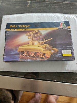 ITALERI 1:72 / 7056 MODEL TO BUILD M4A1 CALLIOPE FACTORY SHRINK WRAPPED SEALED