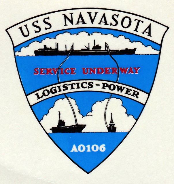 USN US NAVY USS NAVASOTA AO106 SHIPS CREST LOGO CUSTOM MUG CUP STEIN