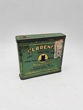 Ancienne Boîte de Cigarettes CLARENCE London Vers 1930 Tôle Lithographiée & Box