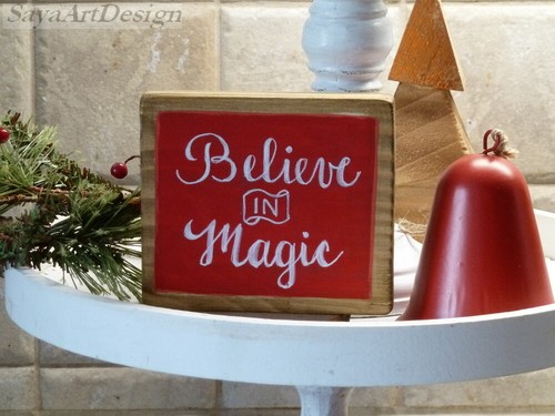 Mini letrero de madera para bandeja y estantes escalonados. Decoración de cocina de bar cafetería granja. - Imagen 8 de 16