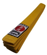 Judog&uuml;rtel gelb mit Judo-Label