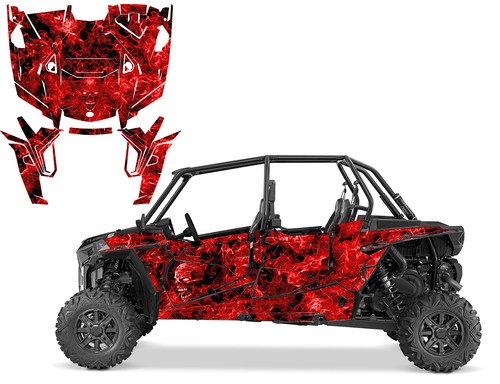 Kit de calcomanías gráficas Polaris RZR 4 XP 2019-22, Turbo S #9597 Zombie & Zombie Girl - Imagen 8 de 15