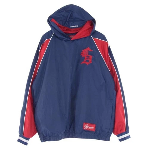 Pull d'échauffement à capuche Supreme Jacket 23AW bleu marine à capuche S occasion LIFE 0