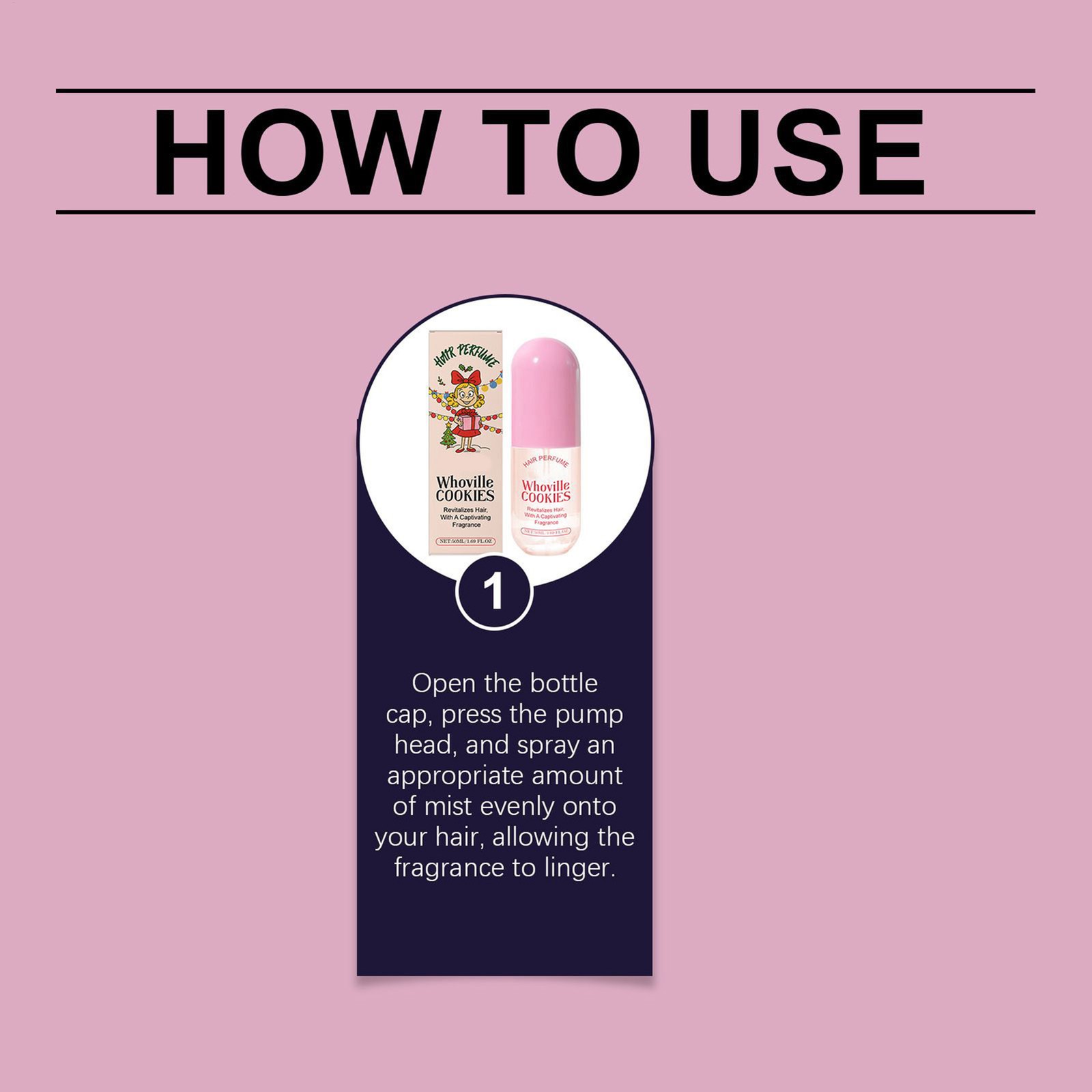 50ml Kitsch x Grinch Hair Perfume 1.7oz Whoville Cookies