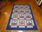 Lighthouse Handmade Quilt Pieced Anchor Sailboat 48 x 65" — photo 1