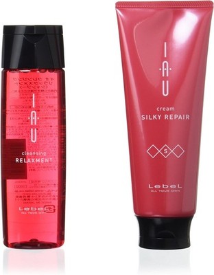 LebeL IAU Cleansing Relaxation (Shampoo) 200ml & IAU Cream Silky Repair Treatmen