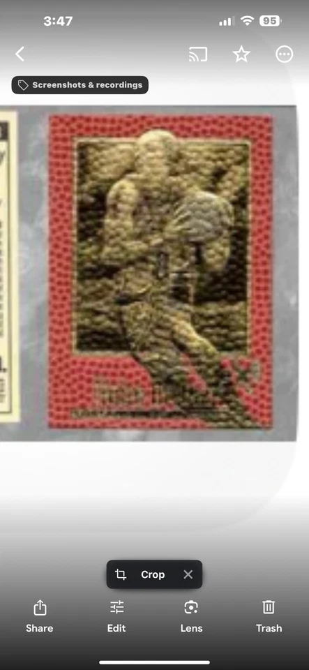 Kobe Bryant 1996 Skybox 23KT. Cartão dourado Basketball Texture Rookie Edition /1996 - Imagem 4 de 4