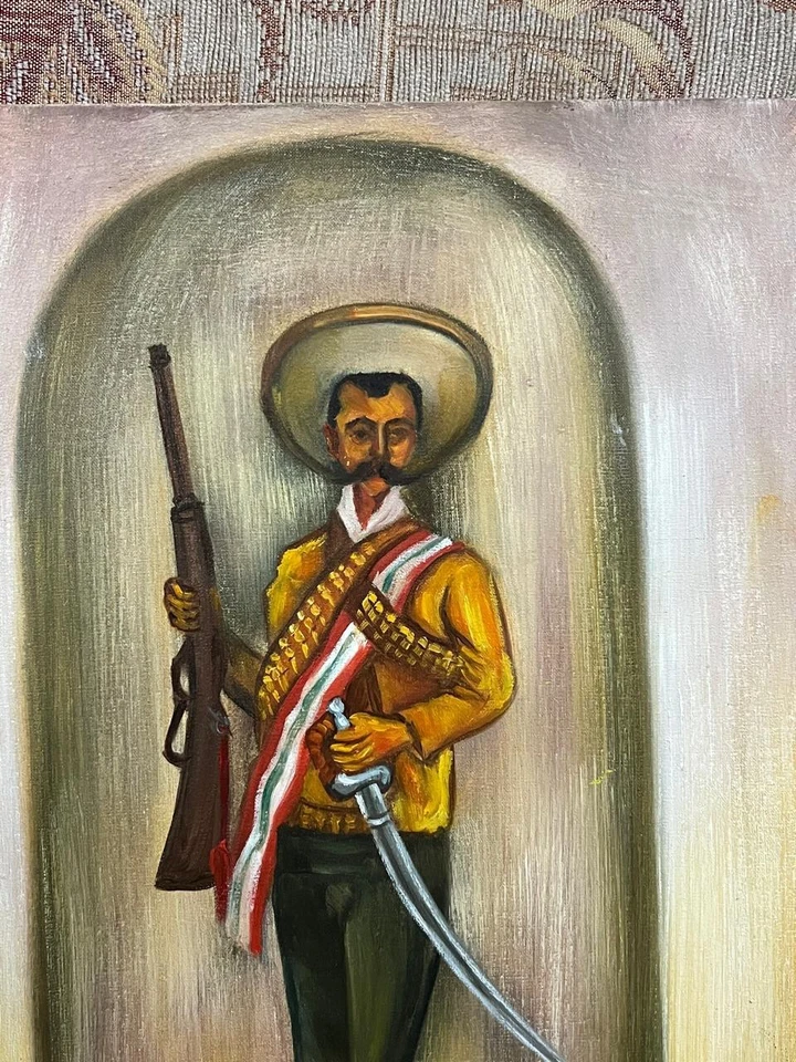 Diego Rivera - Increíble pintura al óleo - Estampada - Firmada - A1 Foto 4 de 4