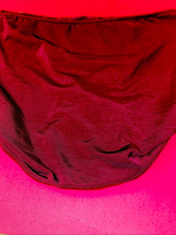 Jockey Burgundy Microfiber Women’s Bikini Panties / Medium - Image 3 of 4