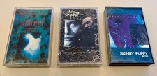SKINNY PUPPY Lot of 3 Cassette Tapes - BITES CLEANSE FOLD MIND THE PERPETUAL