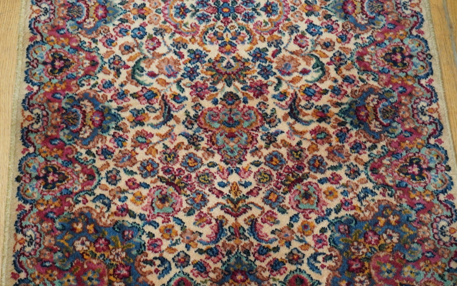 Authentic Original Karastan# 759 Kirman Wool Pile American Runner Rug 2'2" x 9'