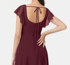 Azazie Bondi Bridesmaid Dress Cabernet