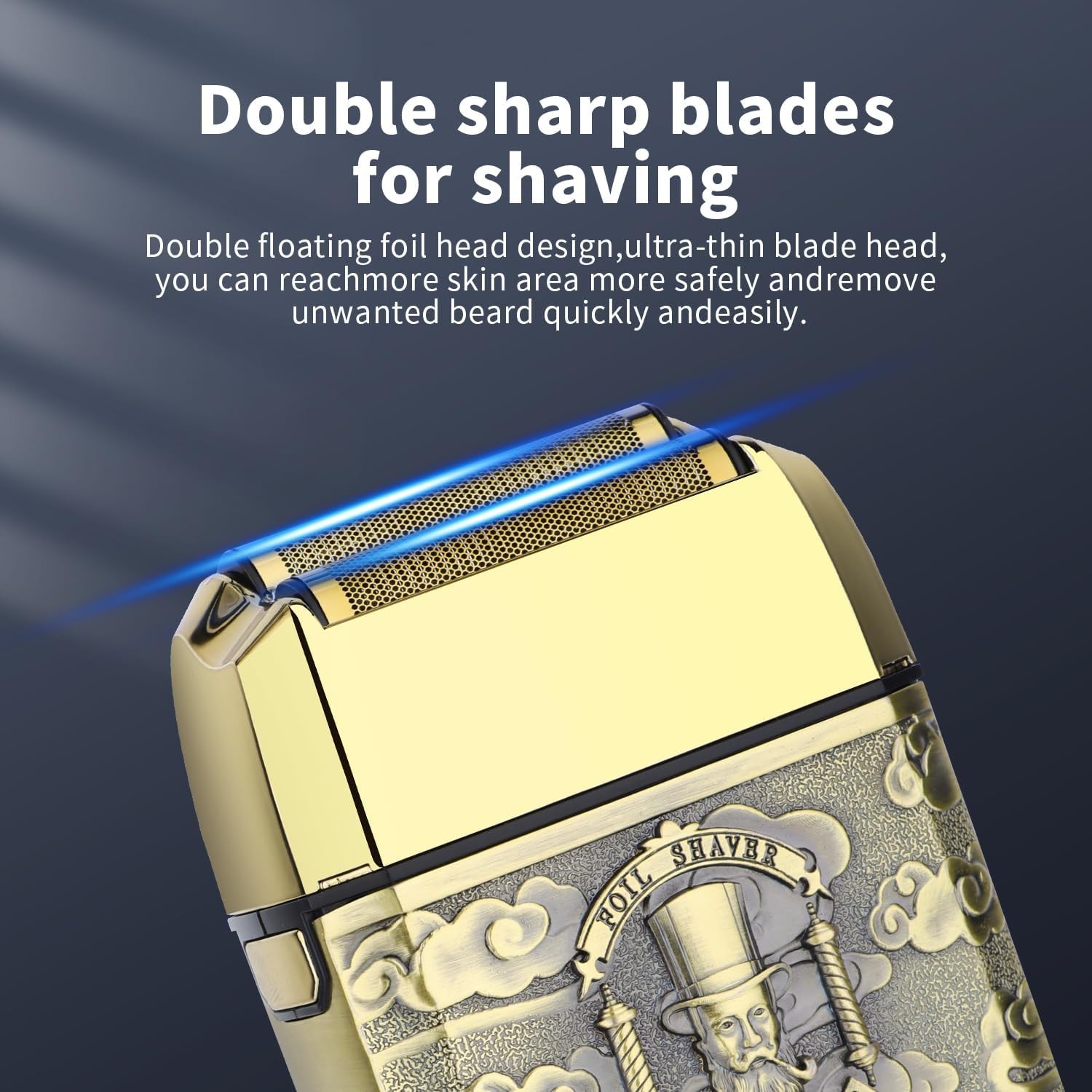 HIENA PRO Professional Foil Shaver for Men, Reciprocating Electric Beard Gm 