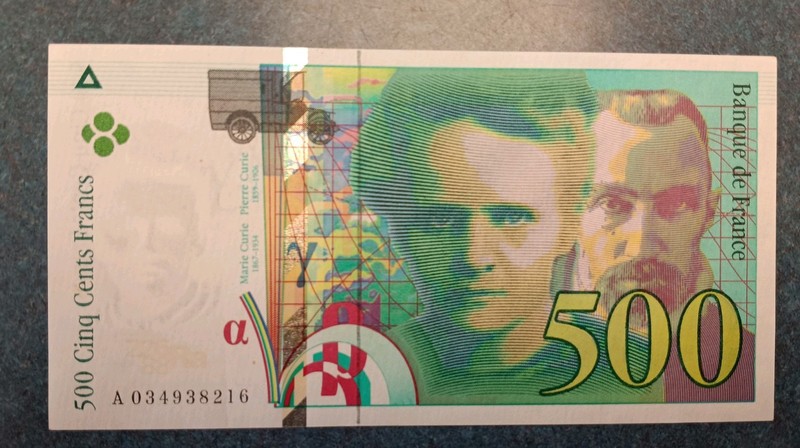 1995- France 500 Francs Banknote Unc.