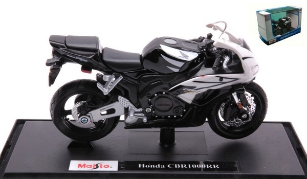 Maisto 1/18 Motorrad Honda Cbr 1000RR Schwarz Modellbau Statisches Modell Die...-image