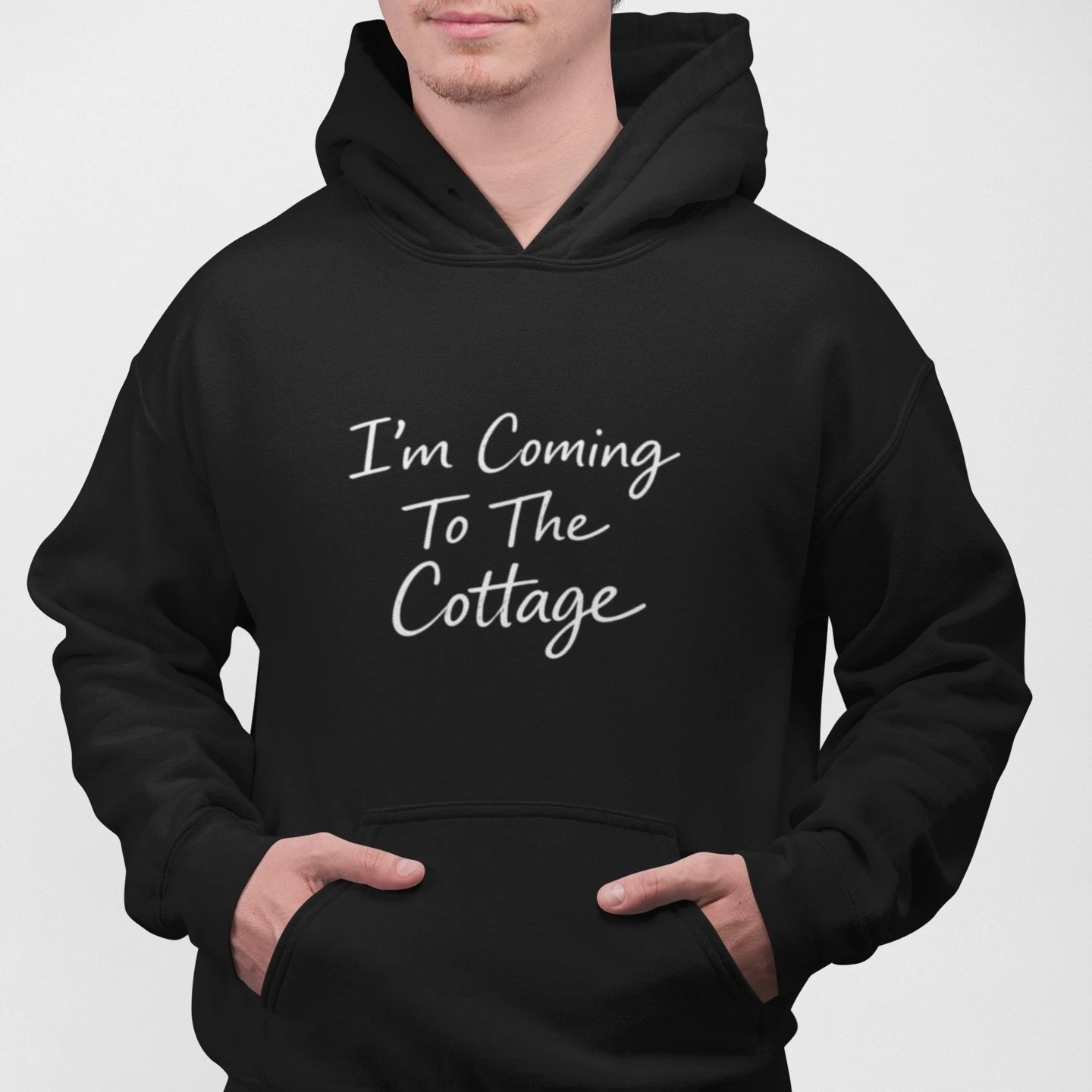I'm Coming To The Cottage Hoodie Funny Lake House Vacation Pullover Sweatshirt