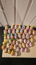 Konvolut   Ostereier, Pappmache, Styropor ? -Eier-  Ostern-Deko - Nostalgie