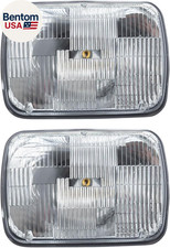 Driver and Passenger Side Headlight Assembly Set Sealed Beam Compatible with 99-