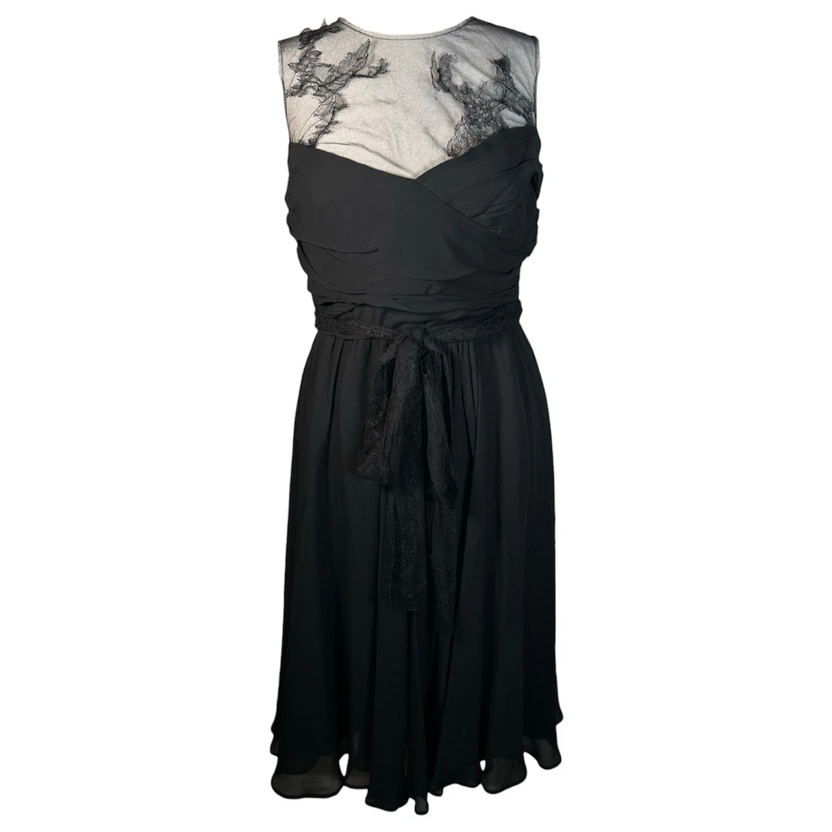 la perla cocktail dress La Perla Black Satin Strappy Mini Dress S La Perla