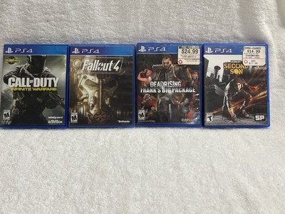 PS4 Game Bundle of 4 Call of Duty Infinite Warfare, Fallout 4, Deadrising Frank'